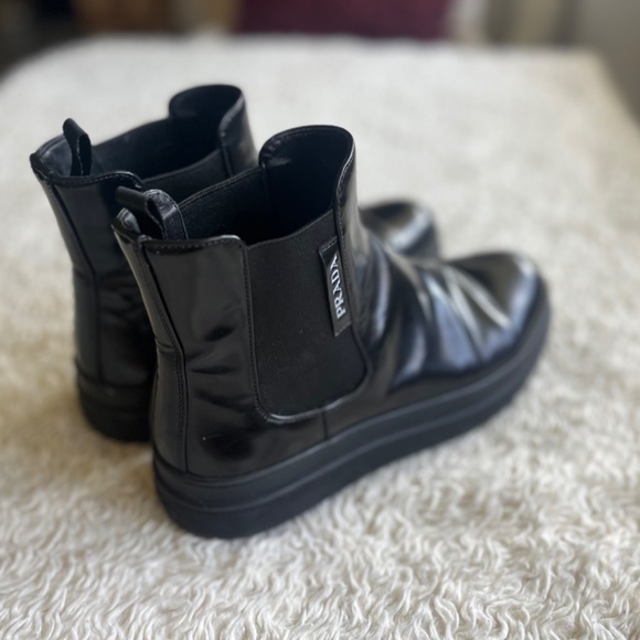 Prada Platform Leather Boots - Picture 7 of 8